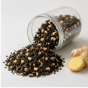 Thé noir citron gingembre - 100g - Thé noir bio chaud - 5L à 6L de thé noir