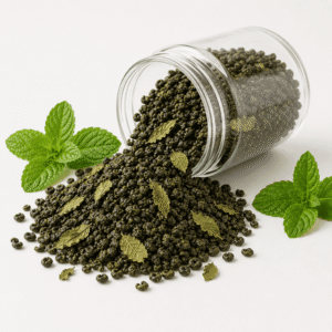Thé vert souffle de menthe poivrée - 100g - 5L à 6L de thé vert chaud ou froid bio