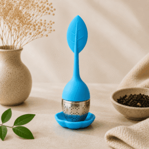 Cuillère à thé avec infuseur intégré - BLEU