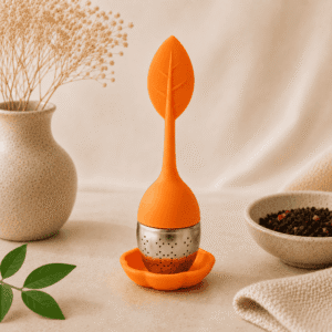 Cuillère à thé avec infuseur intégré - ORANGE
