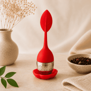 le souffle du the cuillerea the avec infuseur integre rouge