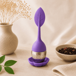 Cuillère à thé avec infuseur intégré - VIOLET
