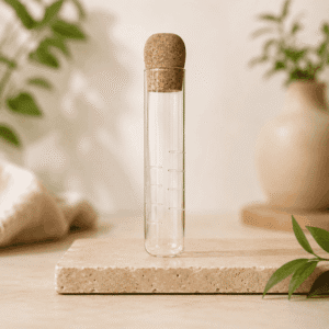 Infuseur- tube à infusion en verre avec bouchon